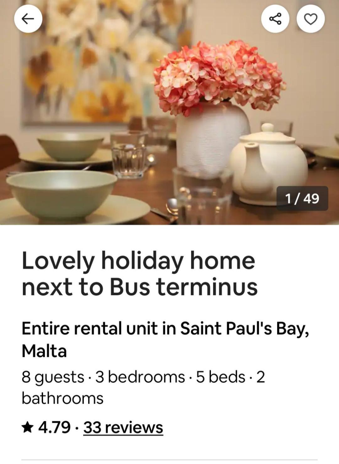 Lovely Holiday Home Next To Bus Terminus San Pawl il-Baħar Zewnętrze zdjęcie